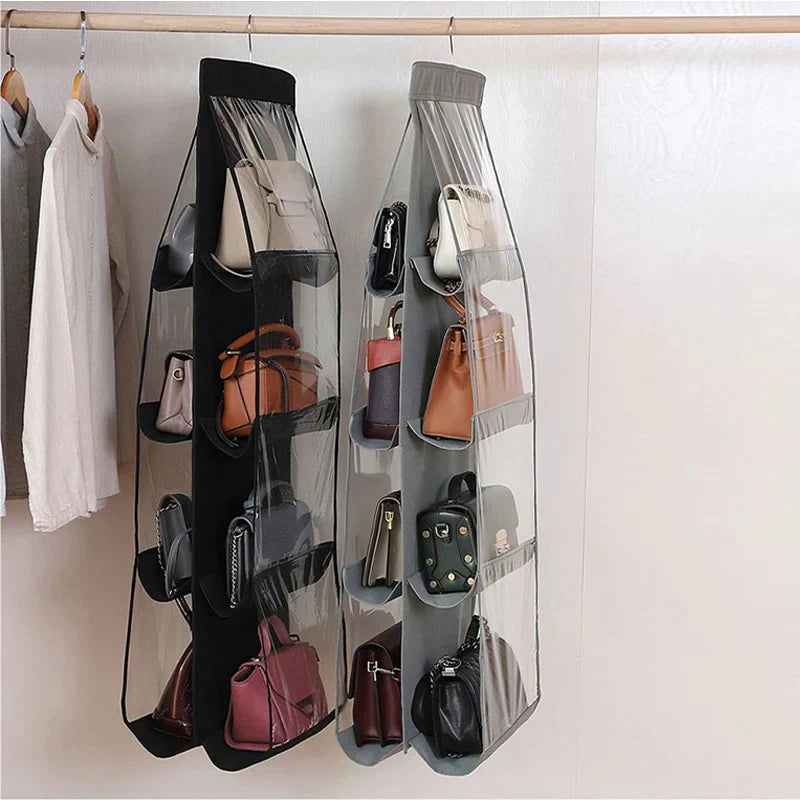 Hanging Purse Organizer (8 Compartments)