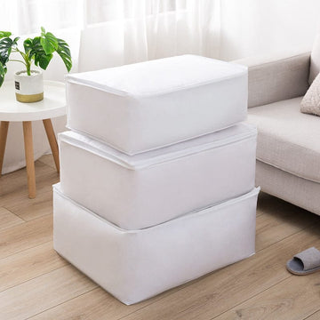 White Waterproof Storage Cubes (Pack of 3)