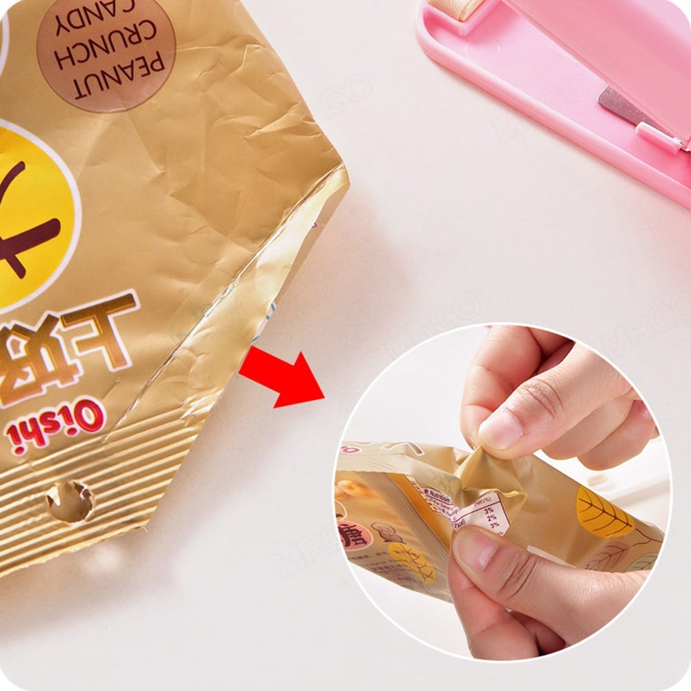 Mini Plastic Bag Sealer Machine Storage Bag Clip Sealing Machine